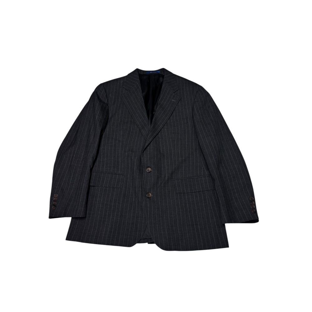 Polo University Club by‎ Ralph Lauren Men's Grey Pinstripe Wool Blazer 42R